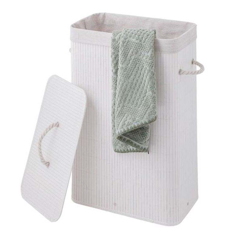 Sealskin Bamboo skittentøyskurv hvit