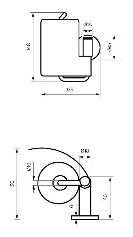Tapwell TA236 Toalettpapirholder Krom
