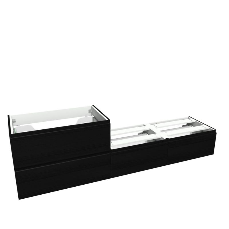 Vikingbad Servantskap fingergrep MIE SMART 200, sort eik