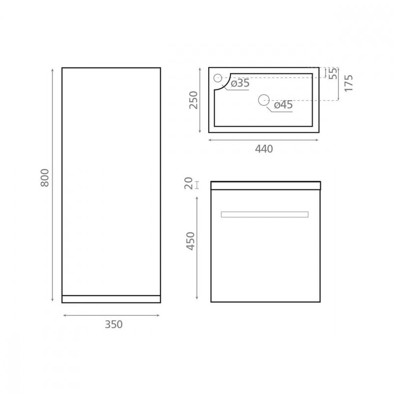 Niza møbelpakke, sort matt