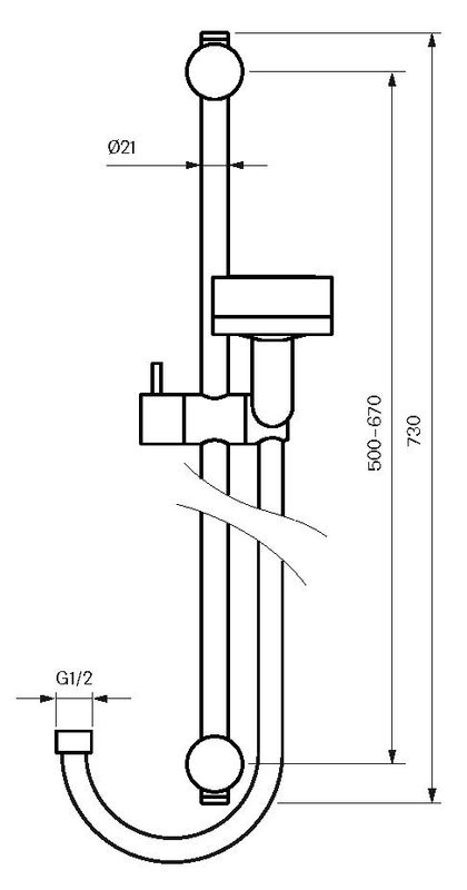 Tapwell ZSAL105 Dusjgarnityr Krom