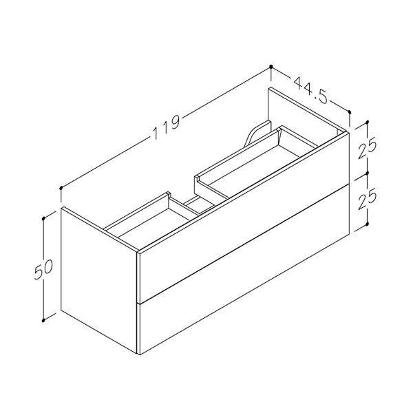 Strømberg Parma møbelpakke 120cm