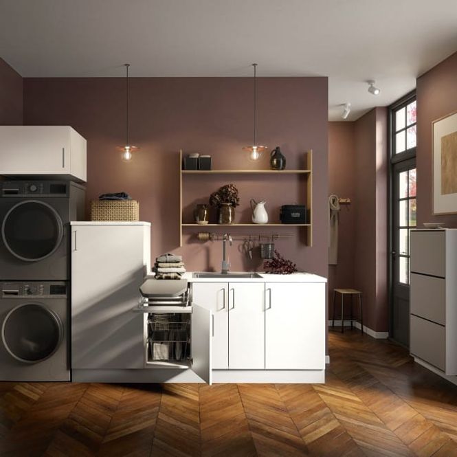 Hovedbilde Fossbad Vaskerom Miljø 270 cm m/benkeplate Hvit