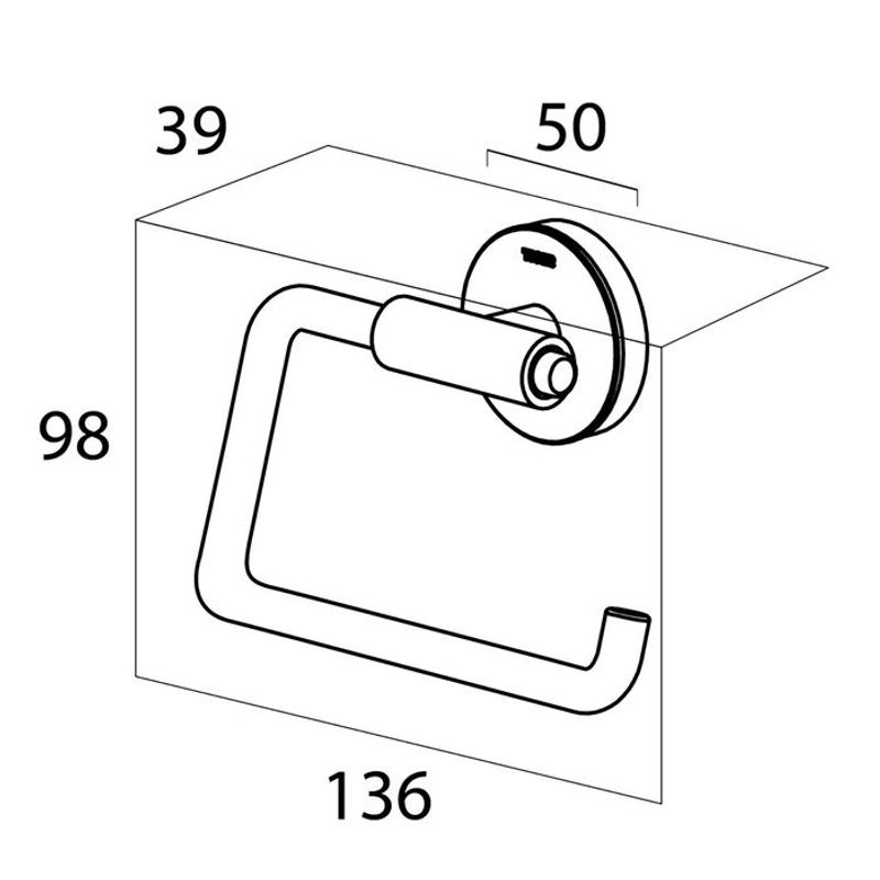 Tiger Orion toalettrullholder sort