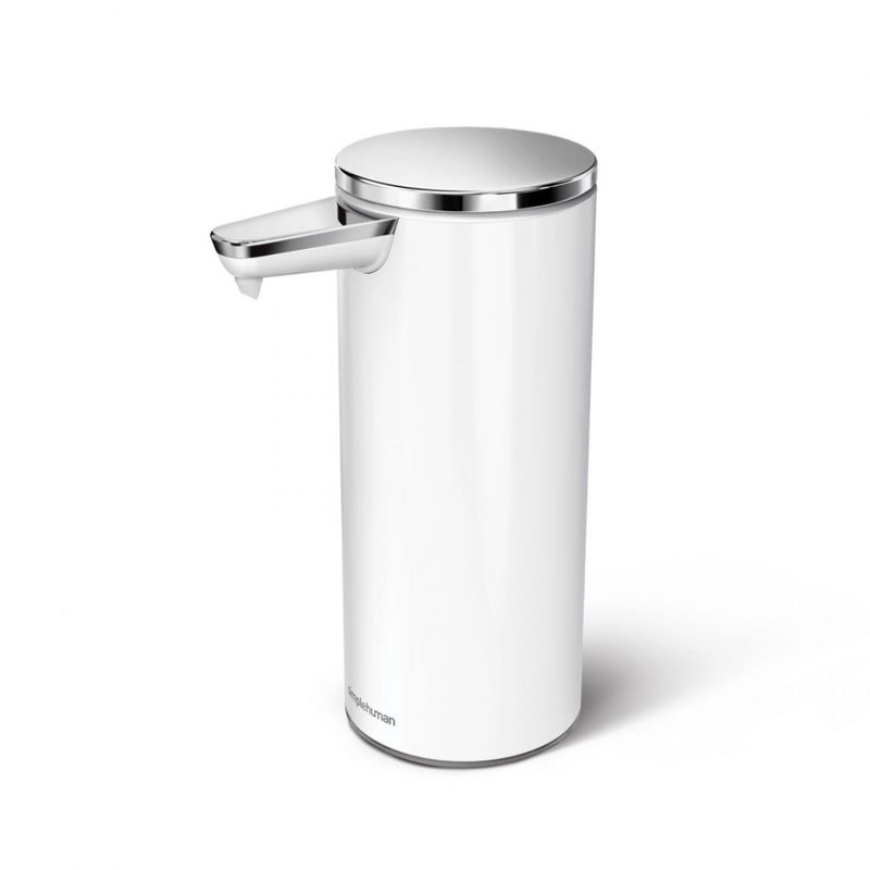 Simplehuman Oppladbar såpedispenser m/adaptiv sensor 266ml - hvit