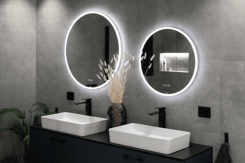 Vikingbad Oda 110cm Rundt speil med LED lys