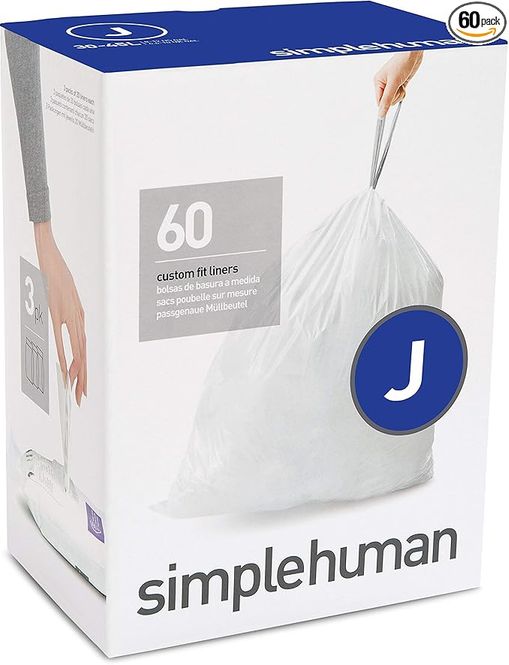 Hovedbilde Simplehuman avfallspose kode J, 30-45L hvit plast ...