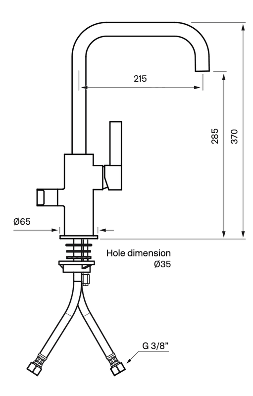 Tapwell ARM584 Kjøkkenkran Oksiderende Messing