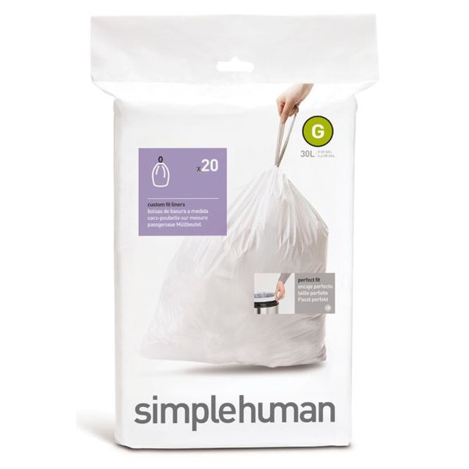 Hovedbilde Simplehuman avfallspose G 30L-20stk