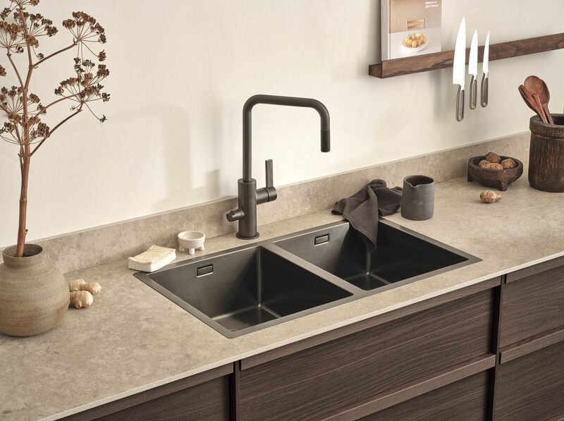 Tapwell Kjøkkenkum TA4040 PVD Black Chrome