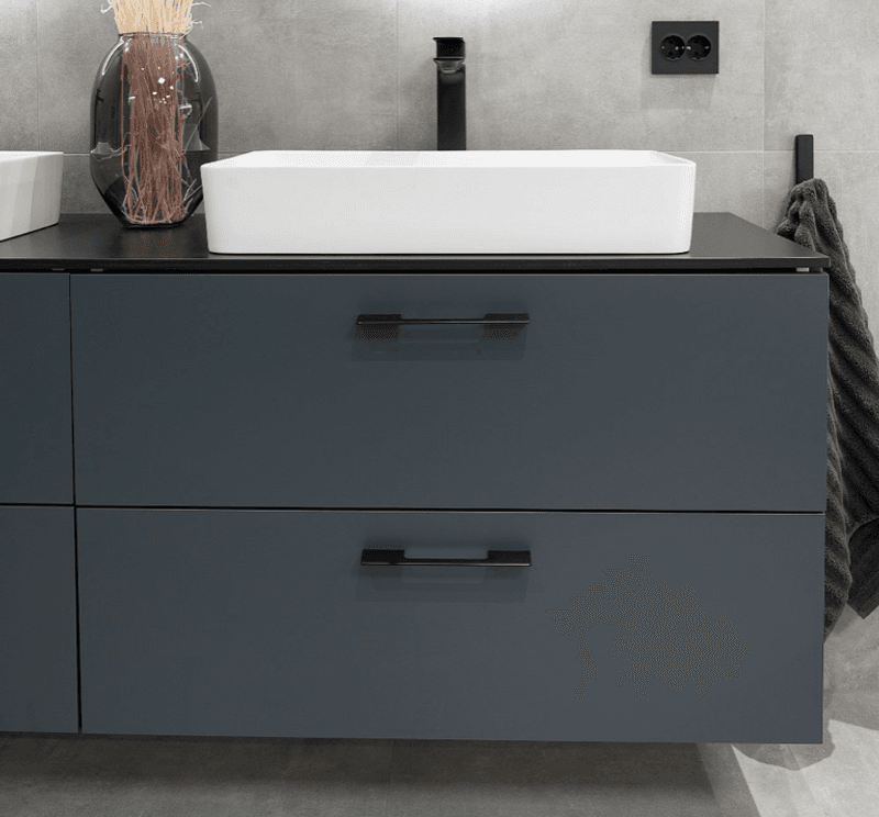 Vikingbad Håndtak Hald Sort 200mm