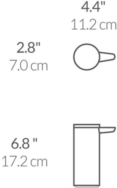 Simplehuman ST1067 Oppladbar Såpedispenser med adaptiv sensor – Messing