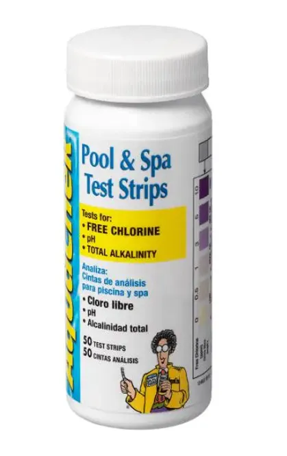 Hovedbilde Teststrips klor/pH/O2/alkalitet