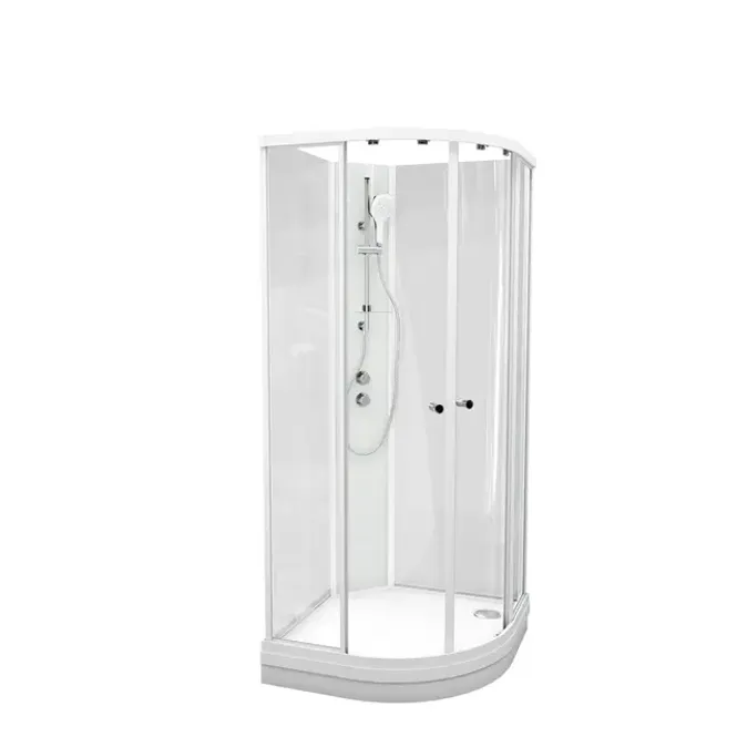 Hovedbilde Dusjkabinett SOFIA standard 90x90x210cm hvit/klar ...
